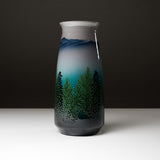 Kutani ware Vase with Gift Box - Grove of Trees / 九谷焼 花瓶