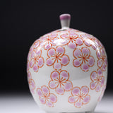 Kutani Ware Incense Burner - Full Bloom / 九谷焼 香炉