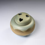 Kutani Ware Incense Burner - Mountain Scape / 九谷焼 香炉