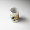 Kutani ware Tea Cup, Pen Cup - Wave / 九谷焼 湯呑み 波