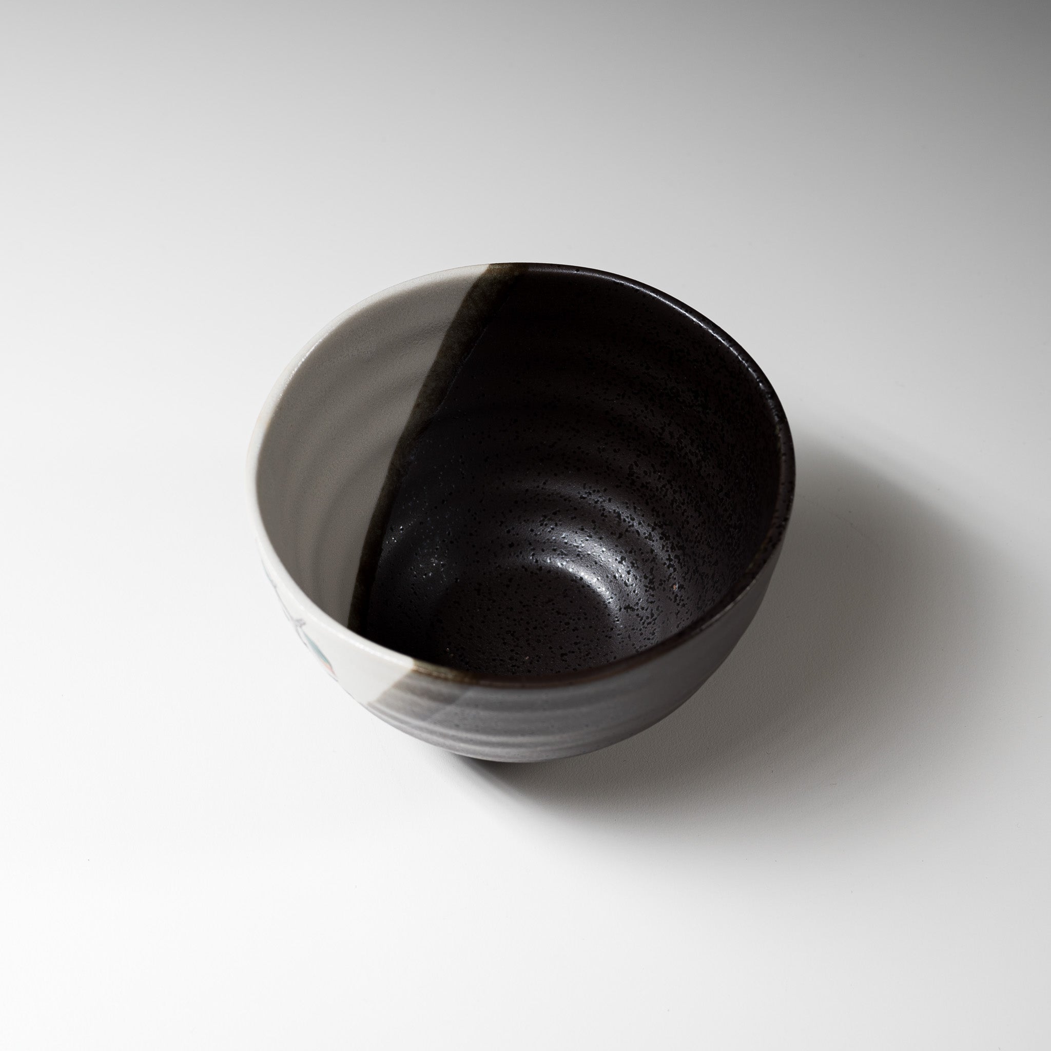 Kutani ware Large Rice Bowl - Owl / 九谷焼 茶碗