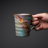 Kutani ware Pair Mug Cup - Sumida River / 九谷焼 ペアマグカップ