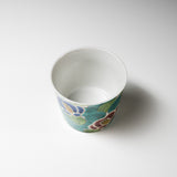 Kutani ware Soba-Choko, Japanese Tea Cup - Camellia / 湯呑み 蕎麦ちょこ