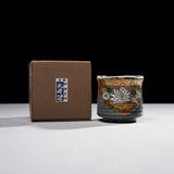 Kutani ware Hanazume Yunomi Tea Cup / 九谷焼 花詰 湯呑みカップ