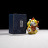 Load image into Gallery viewer, Kutani Ware Animal Ornament - Yellow Cat