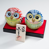 Load image into Gallery viewer, Kutani Ware Animal Ornament - Pair Owl / 九谷焼 ペア梟