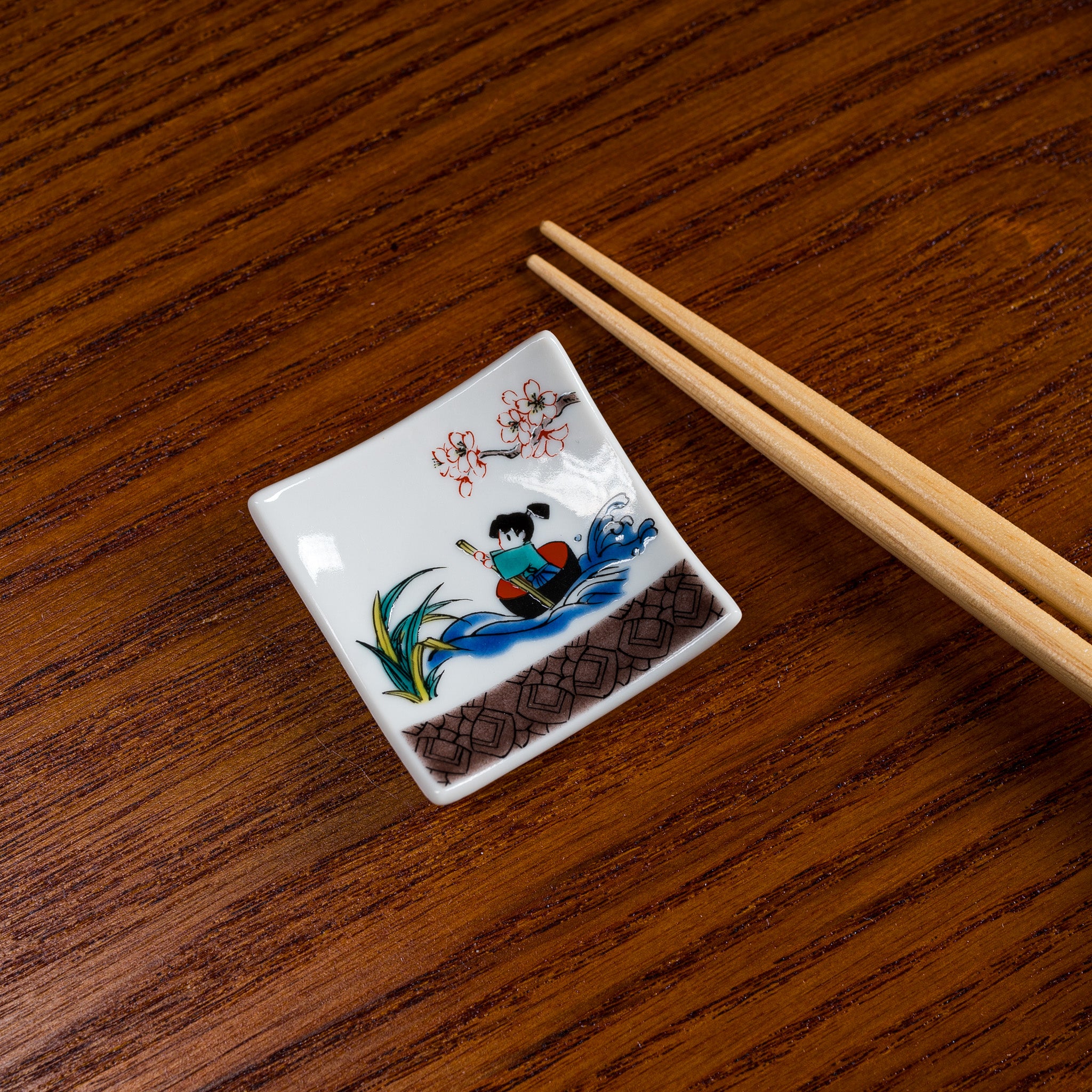 Kutani Folktale Single Chopstick Rest - 5 Options