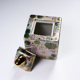 Kutani Ware Incense Burner - Cubed Hanazume / 九谷焼 香炉