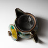 Load image into Gallery viewer, Kutani ware Single Tea Pot - Sasanqua Flower - 360 ml / 九谷焼 急須