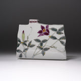 Kutani ware Vase - Clematis / 九谷焼 花器