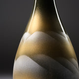 Kutani ware Vase - Mountain Scape / 九谷焼 花器