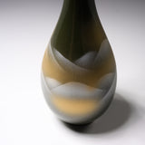 Kutani ware Vase - Mountain Scape / 九谷焼 花器