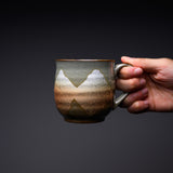 Kutani ware Mug Cup - Orange Ginsai / 九谷焼 マグカップ