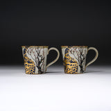 Kutani ware Pair Mug Cup - Korin Plum / 九谷焼 ペアマグカップ