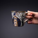 Kutani ware Pair Mug Cup - Korin Plum / 九谷焼 ペアマグカップ