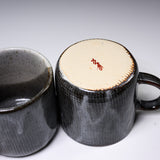 Kutani ware Pair Mug Cup - Asanoha / 九谷焼 ペアマグカップ