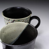 Kutani ware Pair Mug Cup - Plum Flower / 九谷焼 ペアマグカップ