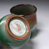 Kutani ware Pair Tea Cup - Mt.Fuji / 九谷焼 ペア湯呑み