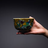 Kutani ware Premium Matcha Bowl - Golden Pheasant / 九谷焼 抹茶碗