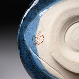 Kutani ware Premium Matcha Bowl - Blue Ginsai / 九谷焼 銀彩