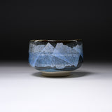 Kutani ware Premium Matcha Bowl - Blue Ginsai / 九谷焼 銀彩