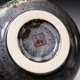 Kutani ware Premium Matcha Bowl - Lucky Bird / 九谷焼 抹茶碗