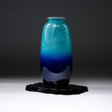 Kutani ware Premium Vase - Blue Ginsai / 九谷焼 花瓶