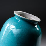 Kutani ware Premium Vase - Blue Ginsai / 九谷焼 花瓶