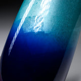 Kutani ware Premium Vase - Blue Ginsai / 九谷焼 花瓶