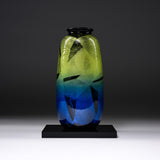Kutani ware Premium Vase - Gradation Ginsai / 九谷焼 花瓶