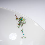 Kutani ware Rice Bowl - Lucky Blue Bird / 九谷焼 茶碗