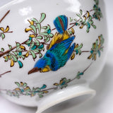 Kutani ware Rice Bowl - Lucky Blue Bird / 九谷焼 茶碗