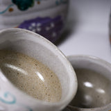 Kutani ware Sake Set - Grace Flower / 九谷焼 酒器セット