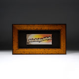 Kutani ware Framed Porcelain Artwork - Toshito Nakamura - Family Sparrow / 九谷焼