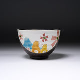 Kutani ware Large Rice Bowl - Shiba / 九谷焼 茶碗
