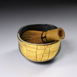 Kutani ware Premium Matcha Bowl - Gold Leaf / 九谷焼 抹茶碗