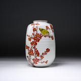 Kutani ware Premium Vase with Wooden Box - Yamada Ryuzan  / 九谷焼 花瓶 山田龍山