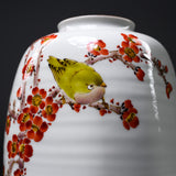 Kutani ware Premium Vase with Wooden Box - Yamada Ryuzan  / 九谷焼 花瓶 山田龍山