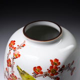 Kutani ware Premium Vase with Wooden Box - Yamada Ryuzan  / 九谷焼 花瓶 山田龍山