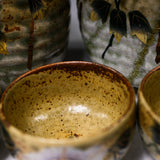 Kutani ware Sake Set - Bell Flower / 九谷焼 酒器セット