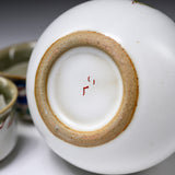 Kutani ware Sake Set - Camellia Flower / 九谷焼 酒器セット