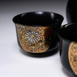 Kutani ware Sake Set - Hanazume / 九谷焼 酒器セット