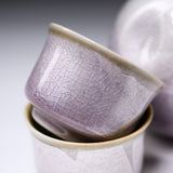 Kutani ware Sake Set - Purple Silver / 九谷焼 酒器セット