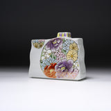 Kutani ware Vase - Marumon Hanazume / 九谷焼 花器
