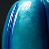 Kutani ware Vase - Indigo Ginsai / 九谷焼 花器
