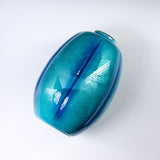 Kutani ware Vase - Indigo Ginsai / 九谷焼 花器