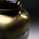 Kutani ware Vase - Crane in the Forest / 九谷焼 花瓶