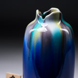 Kutani ware Vase with Wooden Gift Box - Shibata Hiroshi - Saiyu / 九谷焼 花瓶