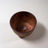 Kyo Kiyomizu Ware Handmade Matcha Bowl - Nejiri-sogimon Reddish Brown / 京焼・清水焼き 抹茶碗