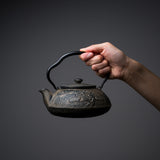 Kyo Kiyomizu Ware Cast Iron Teapot - Crane - 510 ml / 南部鉄器